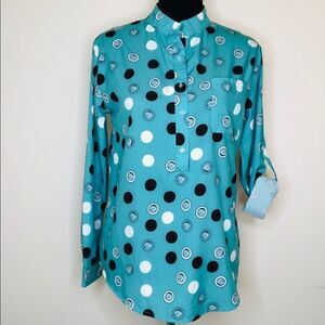 •*’•Polka
Dot•*’•Print 3/4 Sleeve Blouse Shirt Top